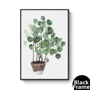 Nordic Minimalist Green Plant Decorative Painting