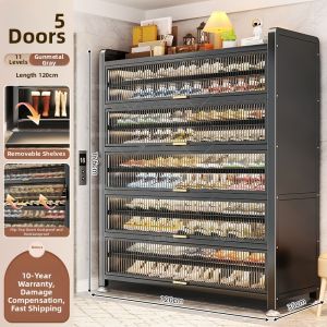 DIBIOU | Dustproof Large Capacity Shoe Cabinet