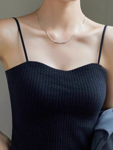 chaqi | ชุดชั้นในเกาะอกแบบมีโครง คัพหนึ่งชิ้น สำหรับผู้หญิง ไร้ตะเข็บ เรียบเนียน ป้องกันแสง แขนสั้น ชุดชั้นในแบบมีแผ่นเสริมหน้าอก ใส่ได้สองทาง