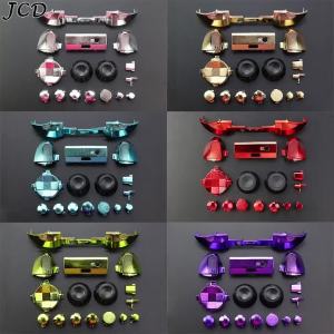 JCD 1set Chrome Full Set LB RB RT LT ABXY D-Pad Bumper Trigger Buttons Mod Kit For Xbox Series S X Controller