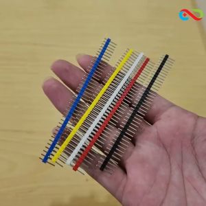 PIN HEADER MALE STRIP SINGLE ROW 1X40 2.54MM YELLOW KUNING