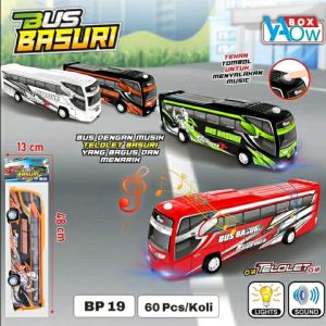 Miniatur Bus Basuri v3 Telolet Bahan Plastik Uk 37cm Bisa Cod Termurah
