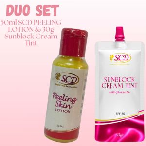 SCD Peeling Lotion & Sunblock Cream Tint 30g