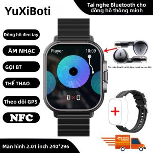 Đồng Hồ Thông Minh Mới 2026 Tích Hợp Tai Nghe Bluetooth TWS 2 Trong 1 Âm Thanh HIFI GPS Đo Nhịp Tim Dành Cho Nam & Nữ - Có Chức Năng Gọi Bluetooth Và Theo Dõi Thể Dục