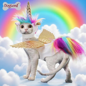 Pet Transformation Costume Cute Unicorn Decoration Halloween Photo Props for Dogs And Cats Creative Pet Clothing Accessories