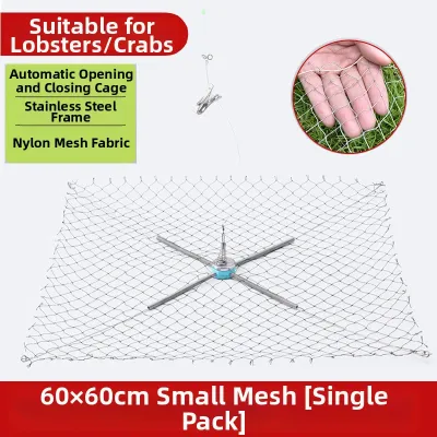Auto-opening and Closing Crab and Lobster Trap Net