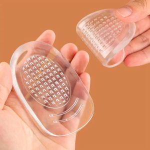 Silicone Gel Heel Cups - Shoe Inserts for Plantar ache Sore Heel Pain - Pad and Shock Absorbing Support for Women
