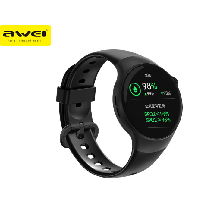 Awei H9 Full HD Touch Screen Smart Watch Multi Sports Mode Heart Rate Calorie Burn Waterproof Long Battery Life