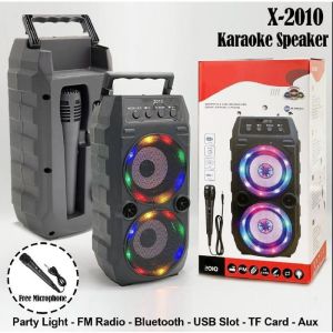 AUDIO BLUETOOTH| COD SPEAKER WIRELESS KONEKSI BLUETOOTH| SPEAKER BOX| SALON BOX XTM- 2010| SALON YANG DILENGKAPI SATU BUAH MIC| SPIKER BLUTUT.