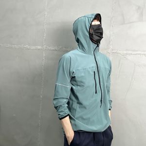 Lightweight Breathable Comfortable Double Zipper Hooded Training Top Half Zipper Shirt Quick Dry Outdoor Sports Fashion Urban Style