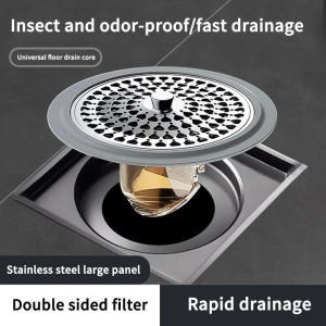 H&W Floor drain deodorizing toilet universal inner core bathroom drain filter sewer anti-odor sealing cover