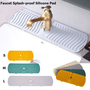Faucet Splash-Proof ซิลิโคน Pad Sink Splash Guard ห้องครัวห้องอาบน้ำเคาน์เตอร์ป้องกัน Mat แผ่นทนความร้อน - ธุรกิจสุขภาพ 5 ประมาณ 100 บาท