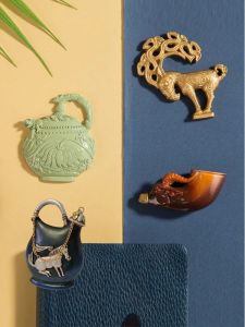 Xian Cultural Creative Fridge Magnet 3D Souvenir Jade Horse Drinking Cup Museum Gift Box Resin Retro Style Special Exhibition