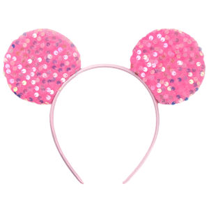 Herocross | HEROCROSS Mickey Mouse Ear Headband for Adults Colorful Scales Sequin Bow Hairband Women Hair Accessories Kids Girls Party Gifts