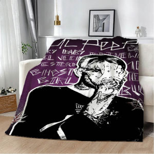 Bandai | Lil-L Singer P-Peep Rapper Music 3D Flannel Blanket Soft Throw Blanket Art For Home Decor Bedroom Bed Sofa Picnic Fans Gifts