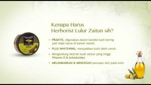 Herborist Lulur Tradisional Bali ZAITUN Extract + Brightening 100g / Lulur Bali Olive yang Mecerahkan & Membersihkan 100 gr