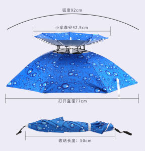 Umbrella Hat UV-Protection Smart Umbrella Cap Outdoor Homeliving