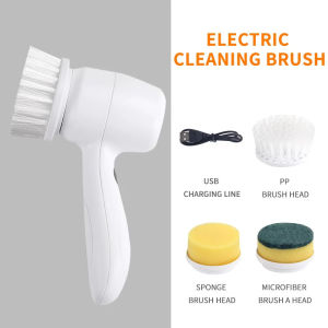 【Fans Tone】Portable Handheld Automatic Electric Shoe Brush Shine Polisher Kitchen Home Handheld Dishwashing Brush Cleaning Tool
