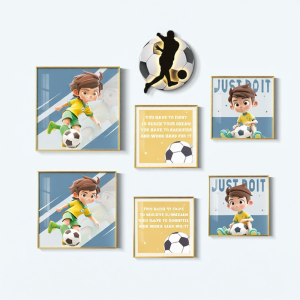 YUANLAISHIWOJIA | Creative Motivational Cartoon Modern Minimalist Boys Room Decorative Painting
