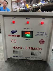 Biến áp 6kva 3phas : điện vào 380V 3 phas - điện ra 200V 3phas 220V 3phas