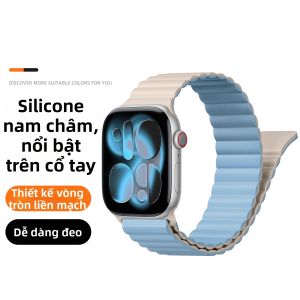 CRAFTSMAN DAI | Dây Đeo Đồng Hồ Apple Dạng Vòng Sóng Từ Tính cho Nam Thể Thao Mùa Hè