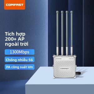 Comfast | Trạm Cơ Sở AP Góc 360 Độ Công Suất Cao Dùng POE Che Phủ Khoảng Cách Xa 1300Mbps
