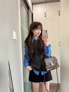 CHOUXIE | Bộ Áo Vest và Áo Sơ Mi Phong Cách Hàn Quốc Mùa Hè