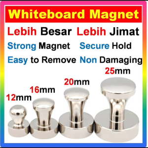 Neodymium Magnetic Thumbtack Push Pin Magnet for Whiteboards Fridge Office & Home Use