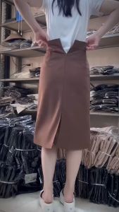 Chân Váy Chữ A Dáng Dài Xẻ Sau Lưng Cao Tôn Dáng dài 70cm Chất Liệu Cao Cấp -DTS- Mã 099