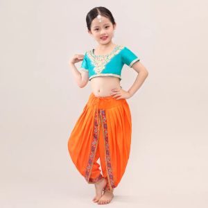 READY STOCK Kids Children Indian Arabian Belly Dance Costume Pakaian Tradisi India Arab Disney Character Jasmine