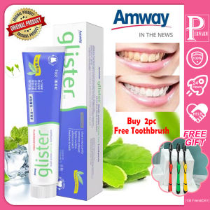 Amway Glister Multi-Action Fluoride Mint White Tea Toothpaste Anti Plaque Cavities Mineral Whitening Toothpaste Fresh Breath Gel Toothpaste Remove Yellow Tooth Stains(200g) (P2A) - Lazada