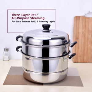 TEKANAI | Multi-layered Stainless Steel Steamer 2 Layers
