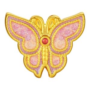 Butterfly Enamel Hard Gold Chain Bracelet