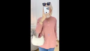 Baju Atasan Wanita Dewasa Lubis Bahan Knit Premium Tebal Jumbo M L XL XXL 3XL Blouse Korean Style Remaja Kekinian Ootd Fashion Hijab Termurah
