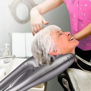 YU HANG สระผม PVC รุ่นเติมลม การออกแบบร่องคอ เปียกชื่อ สระผม เหมาะสำหรับผู้สูงอายุ เด็ก และคนไข้ รวมถูกๆ ที่รองสระผม กลับไม่ต้องก้มลง คุณภาพดี ราคาถูกต้อง