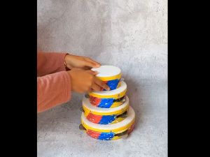 Rebana Hadroh Anak mainan ukuran 21cm kotek kopang kincring kecimpring tradisional alat tari