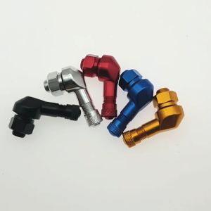 Universal Motorcycle Wheel Tire Valve Stem Cap Air Tire Cover 90 Degree CNC Aluminum Rim Wheel Parts
