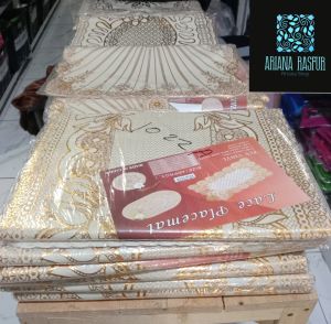 PAKET 2 PCS TAPLAK MEJA HIAS IMPORT ORIGINAL WARNA ERMESS