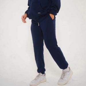 Celana Panjang Jogger Fleece Pria Wanita Terbaru PREMIUM QUALITY Navy - Jogger Pants Running Steigen