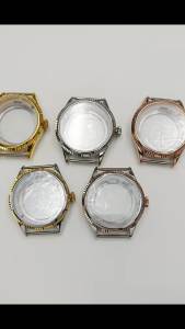 RICHUS NH35 Watch Case 39mm Silver Stainless Steel Watch Case Sapphire Crystals Fit NH35 NH36 ETA2824 PT5000 Movement