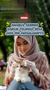 NOVAMOS Tisu Telinga Kucing dan Anjing isi 150 pcs