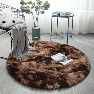 Nordic Tie Dye Gradient Fluffy Floor Mat