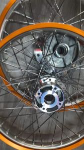 Bộ bánh căm Crom niềng nhôm Thái 2 màu dành cho Sirius Exiter 150 và 135