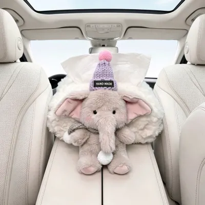 LEMIAOMAOXIAOXIAN | Creative Multi-function Elephant Car Tissue Box