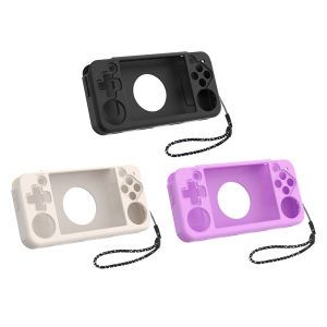 [Vktech] Silicone Protective Sleeve Skin Anti-Scratch Protective Case with Lanyard Protective Cover for Anbernic RG35XX H Retro Handheld Game Console