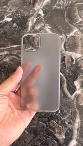 CASE MATTE DOVE ACRYLIC CASE BENING IPHONE 12/13/14/15 PRO PROMAX CASE DOVE IPHONE