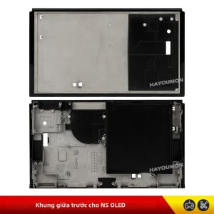 Công Tắc Thay Thế OLED Cho Máy Chơi Game Khung Trước Vỏ Kim Loại Ở Giữa Cho Giá Đỡ Pin Tương Thích Tản Nhiệt Phụ Kiện Vỏ Máy