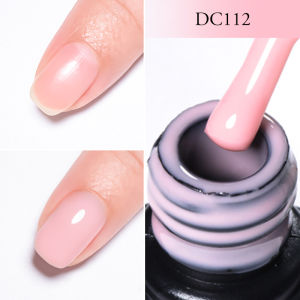 2 In 1 Nude Pink Rubber Base Gel Nail Polish Semi Permanent Self Leveling UV Construction Gel Varnish Soak off DIY Nail Supplies