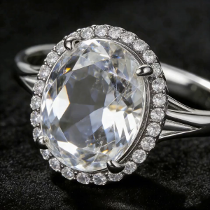 Bestselling classic everyday crystal ring minimalist design with sparkle