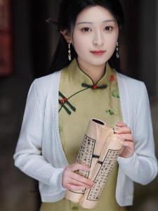 White Thin Knitted Shawl Cardigan Short Sleeve Long Dress Spring Autumn Versatile Size Style Womens Fashion Outerwear